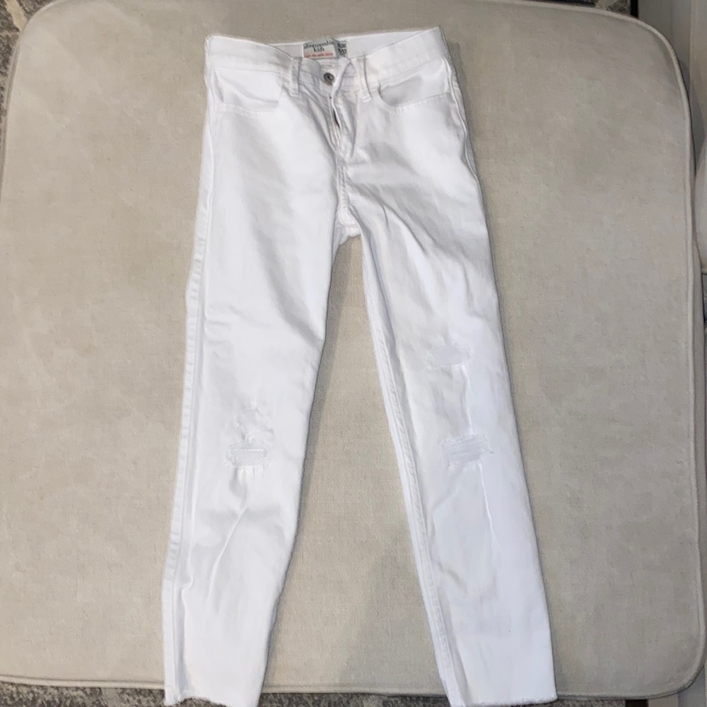 White Abercrombie Girl Jeans
